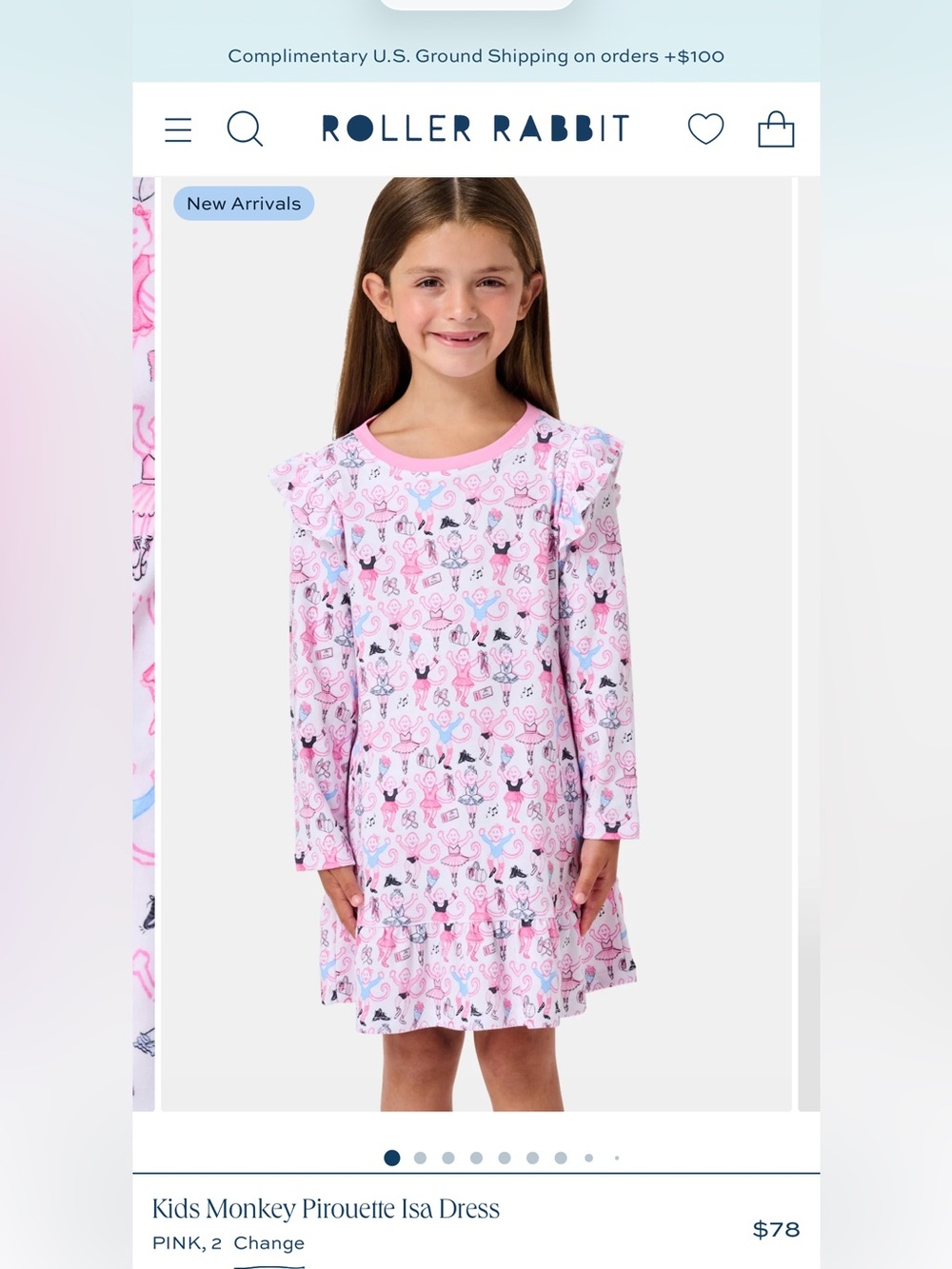 Roller Rabbit Pirouette Isa Dress